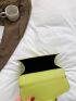 Geometric Embossed Metal Decor Flap Square Bag