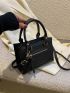 Mini Zip Front Square Bag