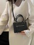 Mini Zip Front Square Bag