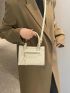 Mini Zipper Detail Square Bag