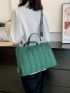 Minimalist Double Handle Square Bag