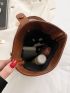 Button Detail Messenger Bag
