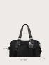 Minimalist Large Capacity Duffel Bag With Bag Charm