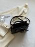 Mini Quilted Double Handle Square Bag With Coin Purse