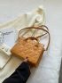 Quilted Square Bag With Coin Purse