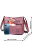 Braided Detail Zip Front Square Bag