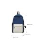 4Pcs Two Tone Pocket Front Backpack Set