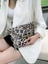 Leopard Print Envelope Bag