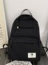 Men Letter Patch Decor Casual Daypack