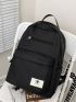 Men Letter Patch Decor Casual Daypack