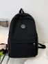 Men Cartoon Patch Functional Backpack