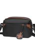 Minimalist Square Bag With Bag Charm