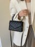 Mini Argyle Quilted Flap Square Bag