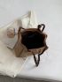 Twilly Scarf Decor Shoulder Tote Bag