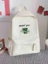 Men Letter Graphic Casual Daypack