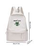 Men Letter Graphic Casual Daypack