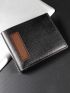Two Tone Small Wallet Bifold Black