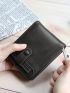 Black Small Wallet Zipper Around