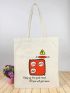 Cartoon Graphic Shopper Bag