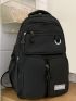 Men Letter Patch Decor Casual Daypack