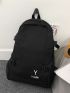 Men Letter Graphic Casual Daypack