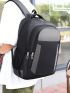 Men Colorblock Travel Backpack
