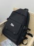 Men Letter Graphic Functional Backpack
