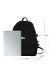 Men Letter Graphic Functional Backpack