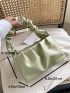 Minimalist Top Handle Ruched Bag