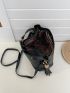 Tassel Decor Satchel Bag