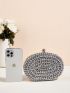 Mini Rhinestone Decor Box Bag