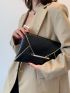 Metal Decor Flap Envelope Bag