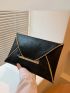 Metal Decor Flap Envelope Bag