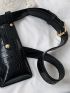 Crocodile Embossed Belt Bag