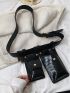 Crocodile Embossed Belt Bag