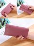 Litchi Embossed Long Wallet