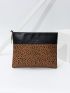 Leopard Pattern Clutch Bag