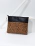 Leopard Pattern Clutch Bag