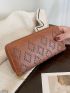 Studded Decor Long Wallet