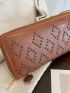 Studded Decor Long Wallet
