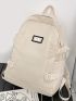Men Letter Patch Decor Casual Daypack