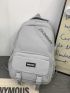 Men Letter Graphic Backpack