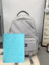 Men Letter Graphic Backpack