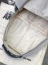 Men Letter Graphic Backpack