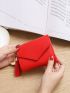 Tassel Decor Flap Small Wallet