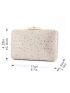 Mini Metallic Rhinestone Decor Box Bag
