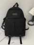 Men Letter Patch Decor Casual Daypack