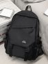 Men Letter Patch Decor Casual Daypack