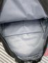 Men Letter Patch Decor Casual Daypack