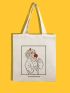 Figure Graphic Shopper Bag